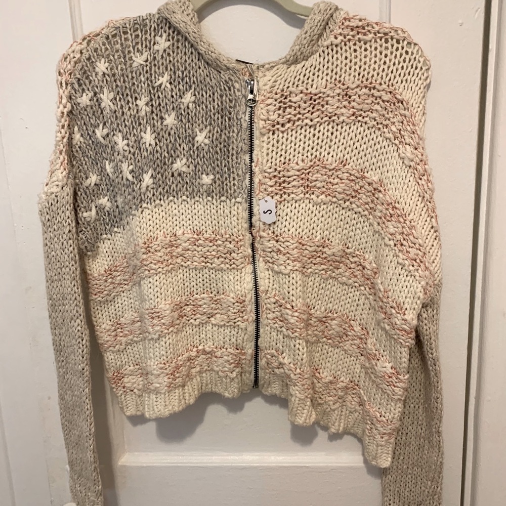 Free People American Flag Sweater